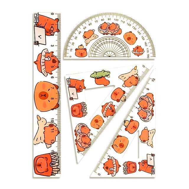 Kapibala ruler set for primary school students special ruler triangle ...