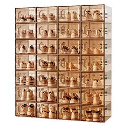 Thickened transparent shoe box storage box with strong load bearing