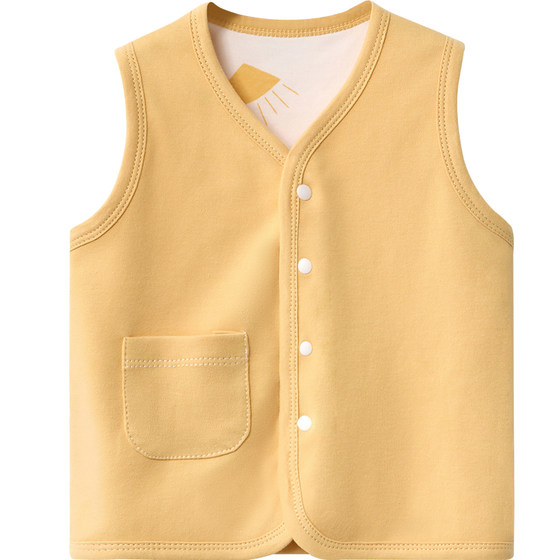 
Baby vest, spring and autumn children's thin cotton jacket, one-year-old boy and girl's bottoming vest baby vest