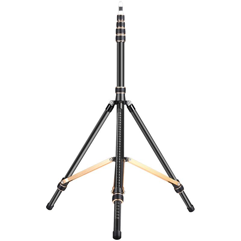 papaler k5207カーボンファイバー三脚スタンドライト重量旅行ボールヘッド三脚3 / 8 