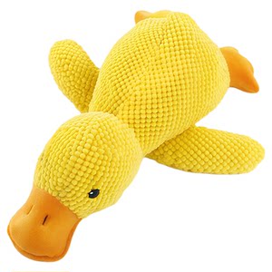 
Dog toy plush sleeping duck, chewing and molaring cat toy, small dog pet, making sounds to relieve boredom