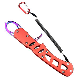 Aluminum alloy fish control device color titanium lure pliers set stainless steel multi-functional small hawk fishing scissors fish control pliers

