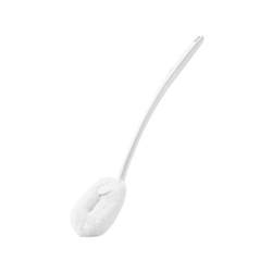Toilet brush with soft bristles for cleaning without dead corners