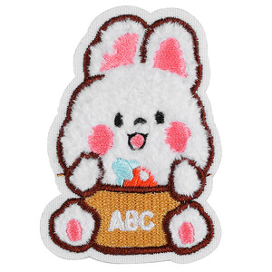 
Patch patch down jacket self-adhesive cartoon rabbit cloth patch repair clothes pants without marks and holes children's embroidery patch