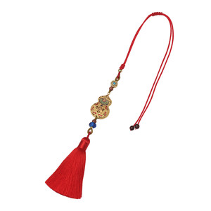 
Copper hoist car pendant car pendant Ping An high-end car rearview mirror decoration handmade tassel men and women