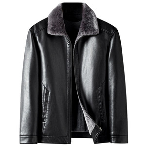 
2025 autumn and winter Haining new leather leather jacket for men, thickened short leather jacket for men