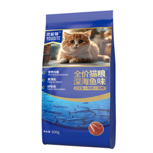 
Youqite cat food deep-sea fish cat food adult cat food pet cat food cat food dry food cat staple food cat food 5*0.5kg