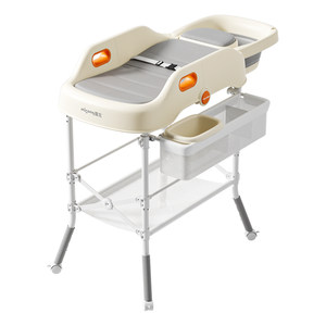 
Manlong baby changing table, baby care table, diaper changing table, liftable and mobile newborn bathing and shampooing stool