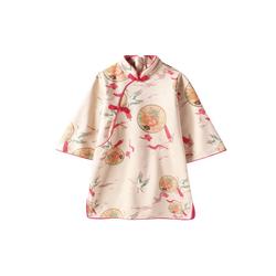 La Chapelle Girls' Cheongsam Autumn 2023 New Children's Retro Clothes For Girls And Older Children Chinese Style Improved Hanfu