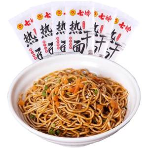 [Anchor recommendation] Seven sisters Wuhan hot noodle noodle noodles Hubei specialty noodles 170g*6 fast food free shipping