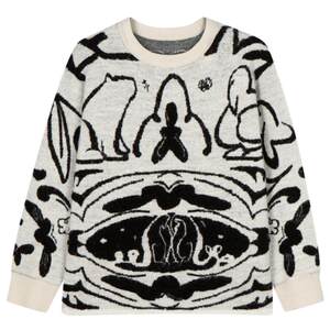 
Soft wool woobaby children's sweater for boys and girls new winter warm jacquard pullover sweater