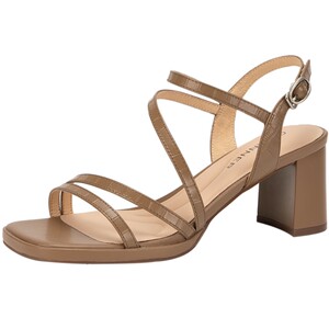 
Qianbaidu thick high heel sandals for women in summer temperament, fashionable square-toe genuine leather skirt fashion sandals commuting versatile