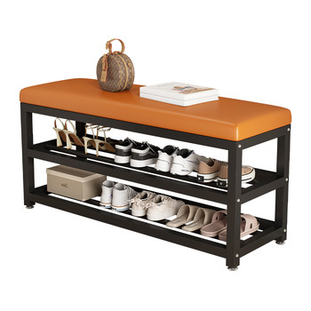 Shoe change stools for home use can be integrated with shoe cabinets
