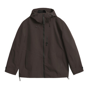 
Original 2025 Autumn Men's Jacket Hooded Parka Casual Brown-Red Pocket Jacket Top