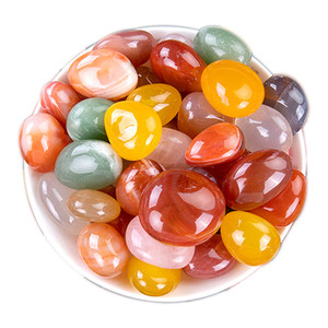 Yuhua Stone colorful natural stone cobblestone fish tank landscaping colorful small stone flower pot decoration hydroponic stone