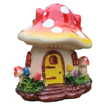 Creative Mushroom House Resin Pastoral Resin Crafts
