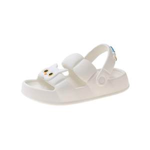 Sandals female INS tide fashion wears summer cartoon cute cat stepping on shit, thick bottom, two beach sand slippers
