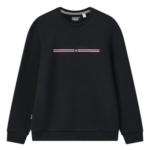 
FILA official men's pullover sweatshirt 2026 spring new fashion casual knitted red long-sleeved top