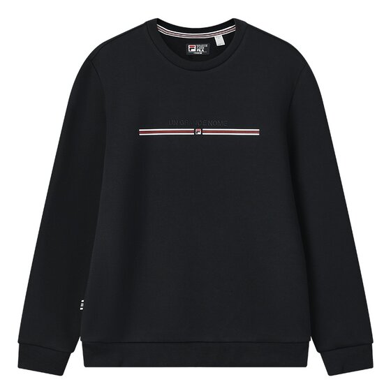 
FILA official men's pullover sweatshirt 2026 spring new fashion casual knitted red long-sleeved top