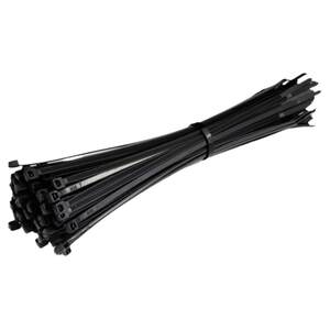 Self-locking nylon cable tie high-strength strangled dog black and white wire bundled plastic belt tensioner tie wire