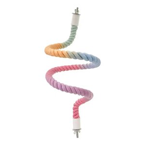 
Parrot toy climbing rope swing station pole gradient cotton rope bird use black phoenix peony tiger skin ladder bird cage supplies