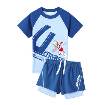 
[Sun protection and chlorine pool new star] men's split swimsuit