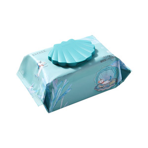 
Manxi 80 Green Shell Infant Wet Wipes Baby Hand Mouth and Fart Wet Wipes Special Newborn Thickened Large Pack