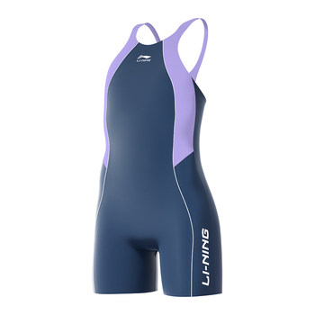 Li Ning children's swimsuit women's one-piece boxer quick-drying