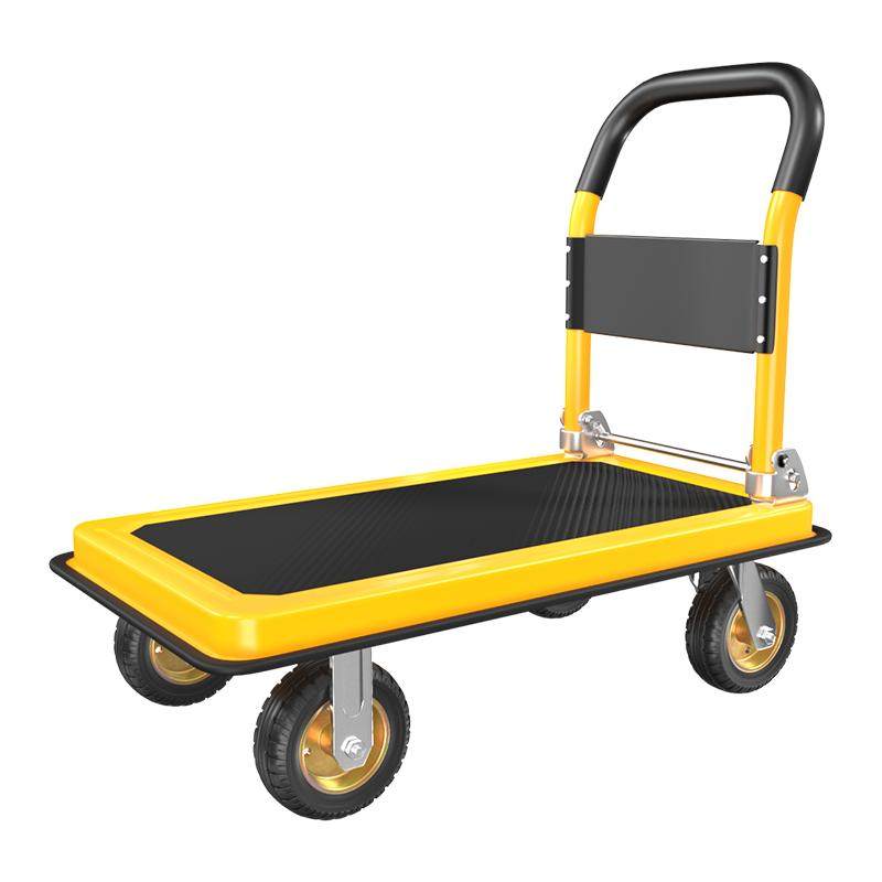 Carrello Pieghevole Portatile Sanfly – Leggero In Alluminio E PP, Per Bagagli, Spesa, Campeggio, Viaggi (Nero/Verde/Viola) - 3