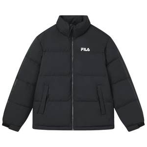 
FILA official couple down jacket for winter short windproof loose warmth thickened jacket for men and women