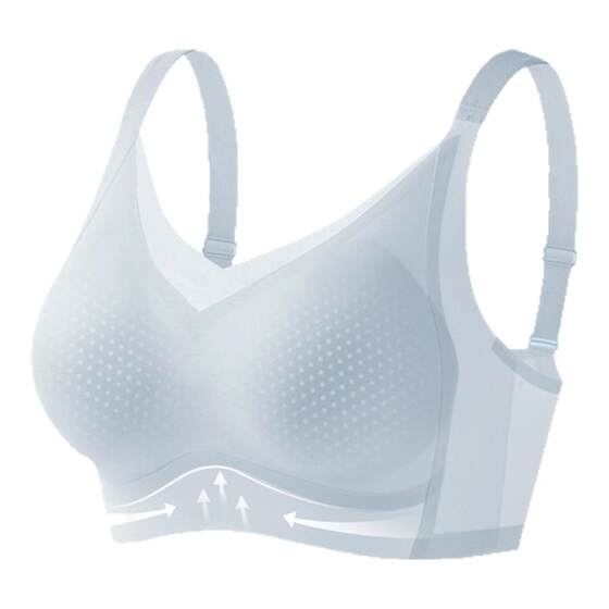 
Cat man cool underwear women's honeycomb cup small breast gathering summer thin breathable bra lift antibacterial traceless lightweight