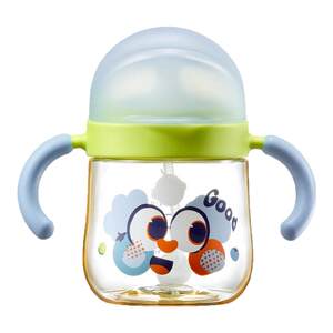 
Babycare Learn to Drink Cup Baby Over 6 Months Duck Bite Cup Baby One Year Old Drinks Milk Stipe Cup Children's Water Cup