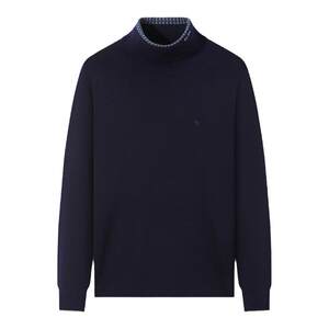 
[Machine-washable sweater] Seven brand clearance men's turtleneck sweater for winter anti-static thermal inner wear wool sweater