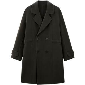 Peacebird Men's Clothing Casual Woolen Coat Fitting Classic Fashion Tennis Fiber Men's Coat