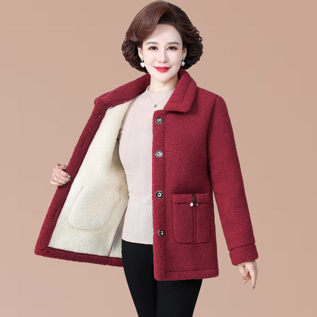 Plus Velvet Thick Mink Velvet Coat Female Middle-aged Mother Winter Coat Western Fashion main image 0