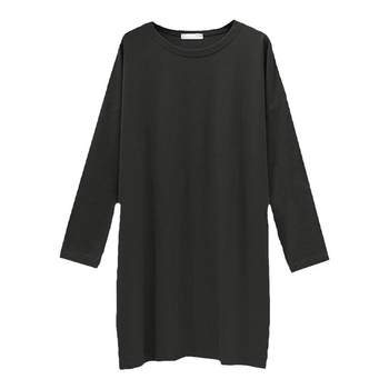 
Long-sleeved T-shirt for women's heavy Korean version loose cotton large size