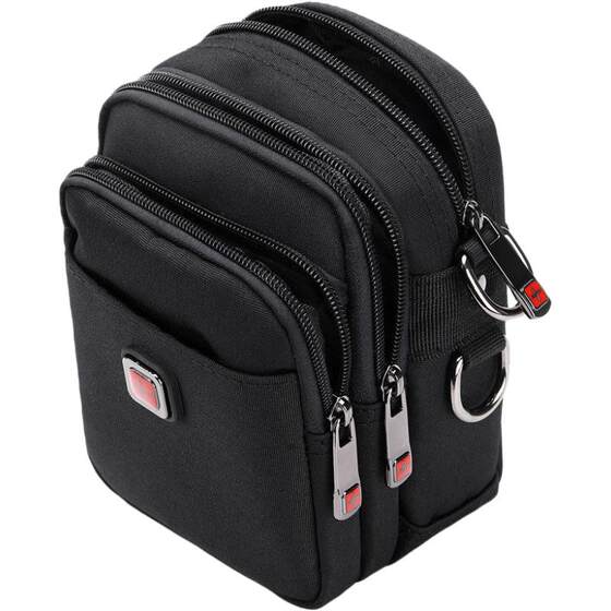 Swiss men's bag shoulder mesengers mobile phone pocket bag men's backpack casual waterproof Oxford cloth bag travel small shoulder bag