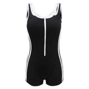 
Funhancouple sports one-piece swimsuit for women 2025 new black high-end slimming professional swimsuit summer