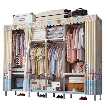 Thickened Steel Pipes to Reinforce Simple Wardrobes for Rental Houses