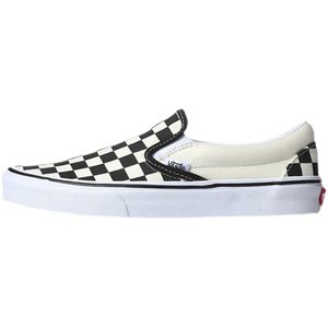 VANS chessboard grid kick SLIP-on classic low-top casual men's canvas plate shoes vn000eyebww