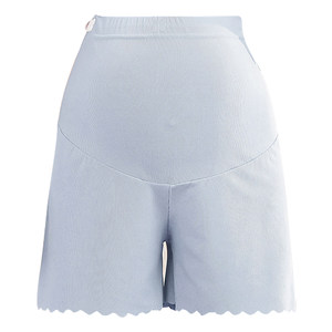 Pregnant women ice silk safety pants leggings thin summer anti-exposure loose large size high-waisted prenatal shorts for pregnant women summer clothing