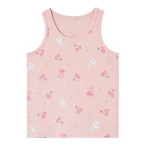 
Red bean children's vest spring and autumn pure cotton mesh thin style for boys, girls, children and girls, middle-aged and older children wear inside in summer