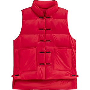 Retro down vest for women in autumn and winter 2025 new style of white duck down loose crimped shoulder horse clip vest down jacket
