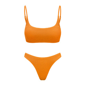 Yukari SWIM highly elastic split swimsuit female suspender high fork vacation hot spring Bikini swimsuit summer