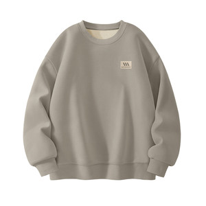 
Jeanswest men's sweatshirt plus velvet 2026 new winter clothes men's inner layer thickened warm long-sleeved men's top L