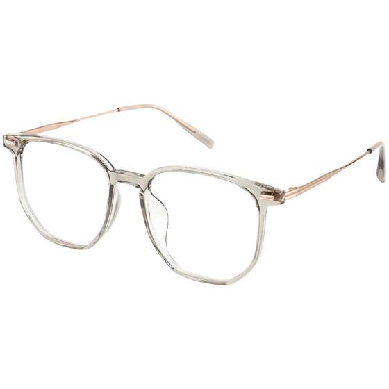 Ultra -light closer vision glasses female can be used to count cold tea color titanium shelf plain frame anti -blue light eye mirror frame

