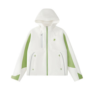 
Zhang Hao's same series FILA FUSION woven jacket women's 2026 summer new contrast color hooded women's wear