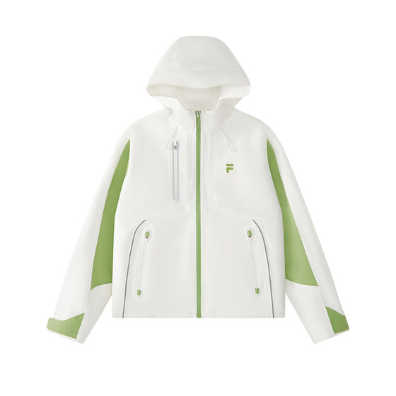 
Zhang Hao's same series FILA FUSION woven jacket women's 2026 summer new contrast color hooded women's wear