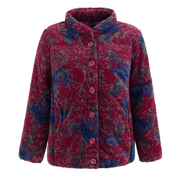 
Mother's clothing for the elderly and grandma's winter thickened pure cotton long sleeves