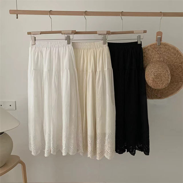 Review For Solid Color Loose Doll Skirt YV2024